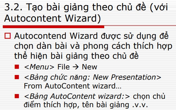 Hướng dẫn tạo một bài giảng sử dụng PowerPoint