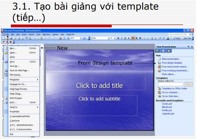 Hướng dẫn tạo một bài giảng sử dụng PowerPoint
