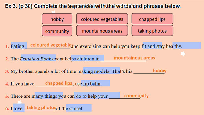 Tiếng Anh 7 Review 1: Language