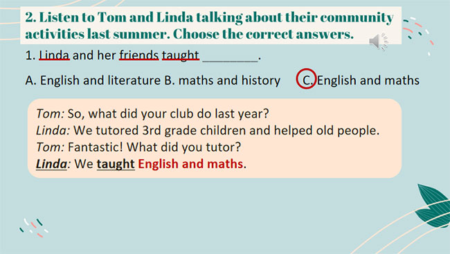 Tiếng Anh 7 Unit 3: Skills 2 