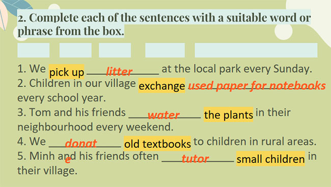Tiếng Anh 7 Unit 3: A Closer Look 1