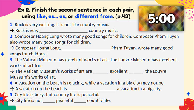 Tiếng Anh 7 Unit 4: A Closer Look 2