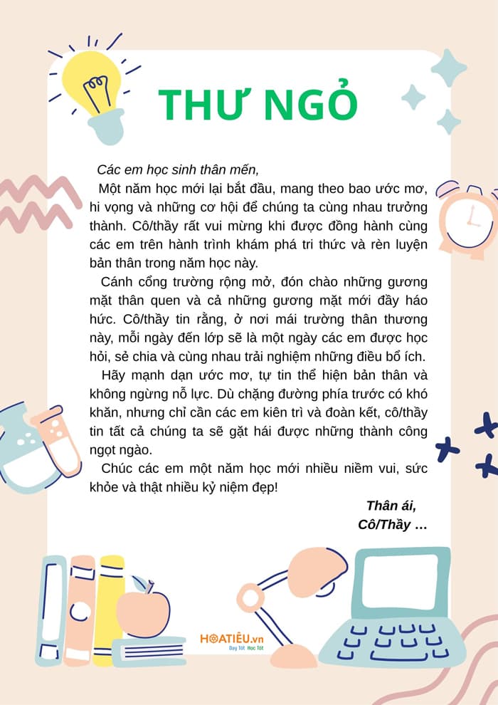 Download mẫu thư ngỏ