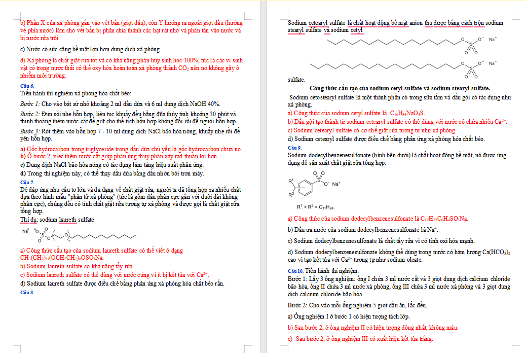 Trắc nghiệm đúng sai Hóa học 12 Cánh diều