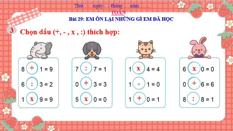 Giáo án Toán 3: Em ôn lại những gì đã học trang 63 Cánh Diều
