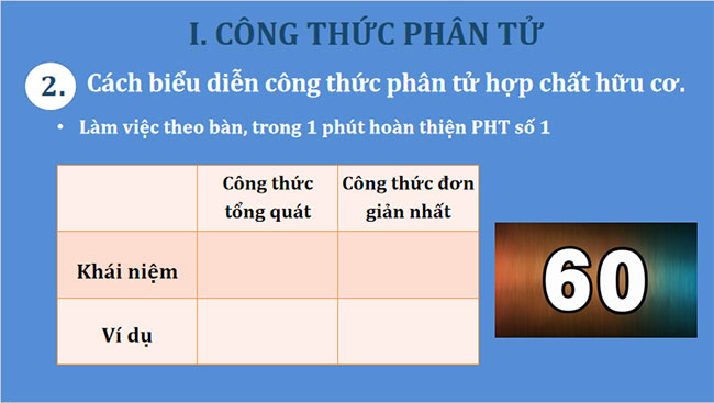  Công thức phân tử hợp chất hữu cơ