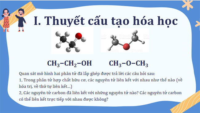  Cấu tạo hoá học hợp chất hữu cơ