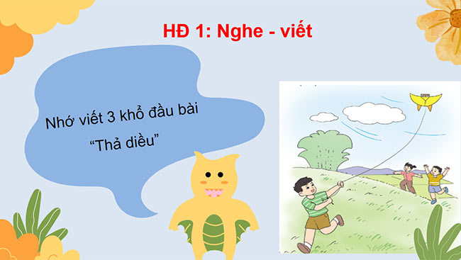 PowerPoint Nhớ - viết Thả diều