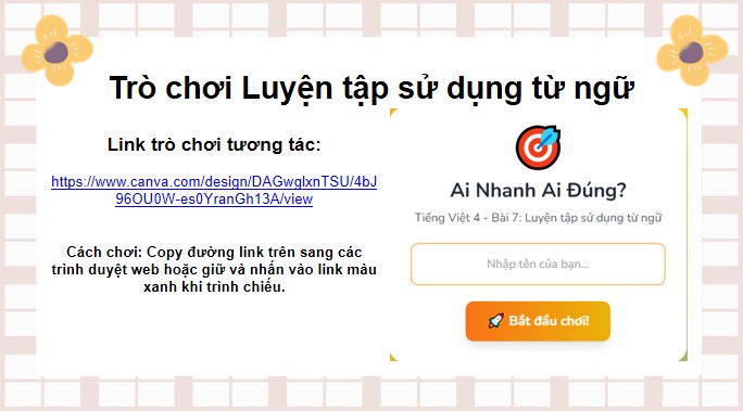 PowerPoint Luyện từ và câu: Luyện tập sử dụng từ ngữ