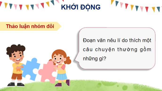 PowerPoint Viết: Luyện tập viết đoạn văn nêu lí do thích một câu chuyện