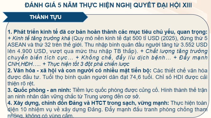 Powpoint nội dung báo cáo lớp chính trị hè cho giáo viên