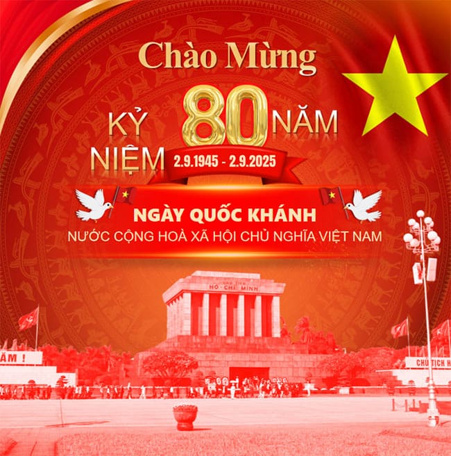 PowerPoint Thông báo nghỉ Lễ Quốc khánh 2/9