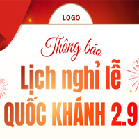 PowerPoint Thông báo nghỉ Lễ Quốc khánh 2/9/2025 (5 mẫu)