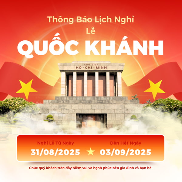 PowerPoint Thông báo nghỉ Lễ Quốc khánh 2/9