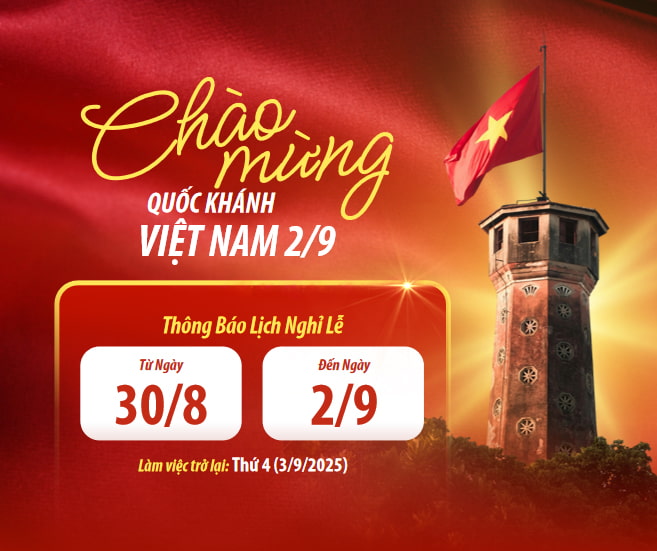 PowerPoint Thông báo nghỉ Lễ Quốc khánh 2/9