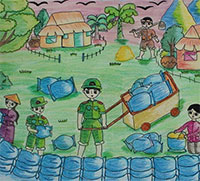 Giáo án Sinh hoạt dưới cờ lớp 8 chủ đề: Truyền thông phòng tránh thiên tai tuần 3