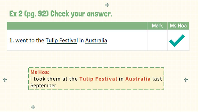 Tiếng Anh 7 Unit 9: A Closer Look 2