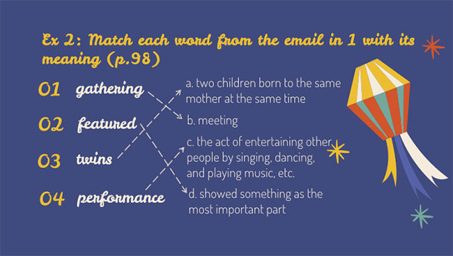 Tiếng Anh 7 Unit 9: Skills 1