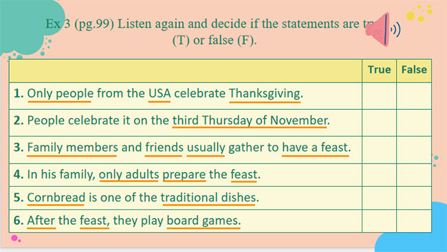 Tiếng Anh 7 Unit 9: Skills 2
