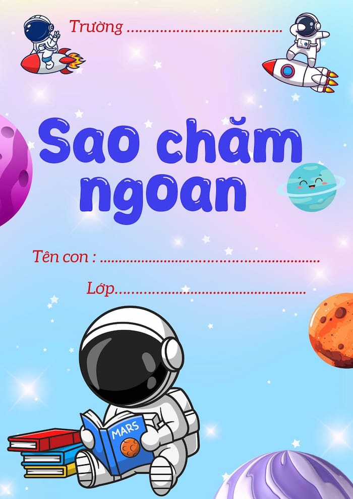 PowerPoint sổ sao chăm ngoan