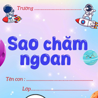 Powerpoint sổ sao chăm ngoan năm học 2025-2026