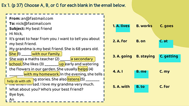PowerPoint Tiếng Anh 6 Review 1: Skills