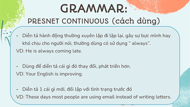 PowerPoint Tiếng Anh 6 Unit 3: Looking Back