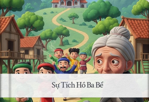 Sách lật truyện tranh Sự tích Hồ Ba Bể