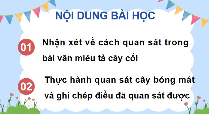PowerPoint Viết: Quan sát, tìm ý cho bài văn miêu tả cây cối