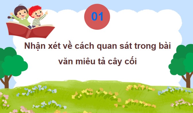 PowerPoint Viết: Quan sát, tìm ý cho bài văn miêu tả cây cối