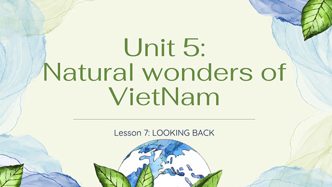PowerPoint Tiếng Anh 6 Unit 5: Looking Back