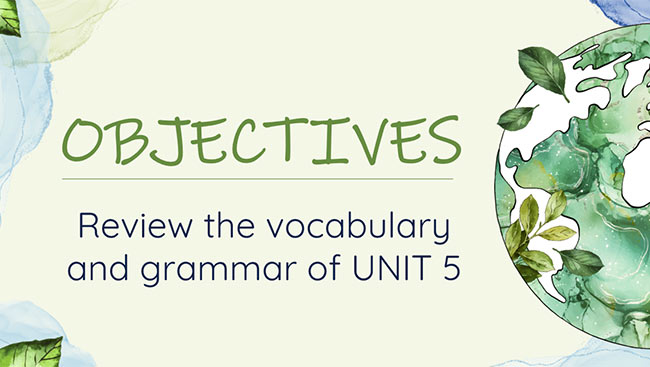 PowerPoint Tiếng Anh 6 Unit 5: Looking Back