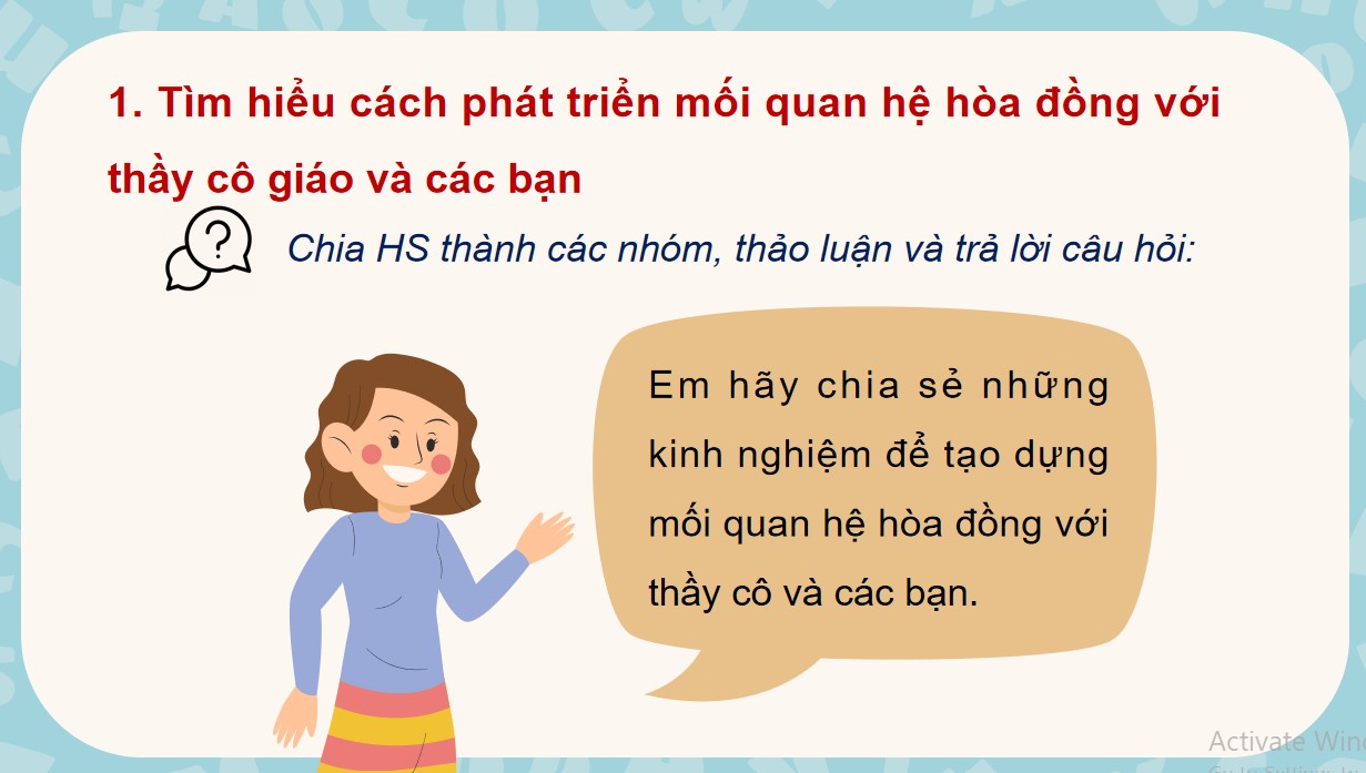 Giáo án PowerPoint Hoạt động trải nghiệm 7 Kết nối tri thức Bài 1
