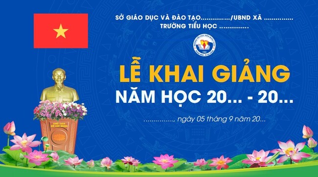 Background khai giảng cho các trường học
