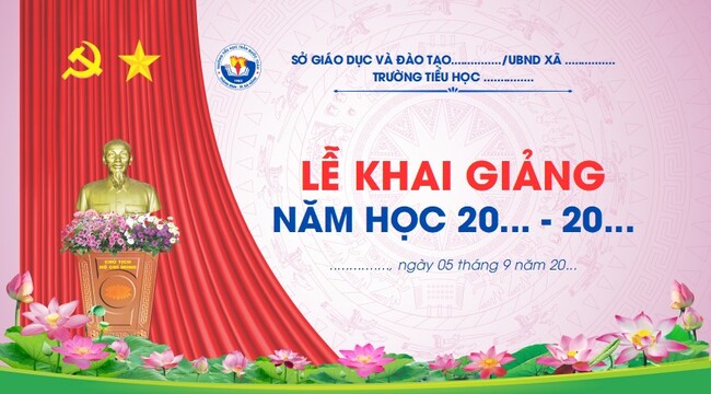 Phông nền khai giảng năm học