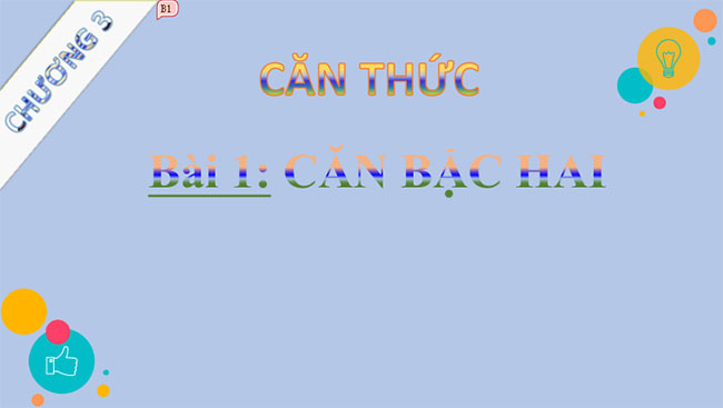 Giáo án PowerPoint Toán 9 Bài 1