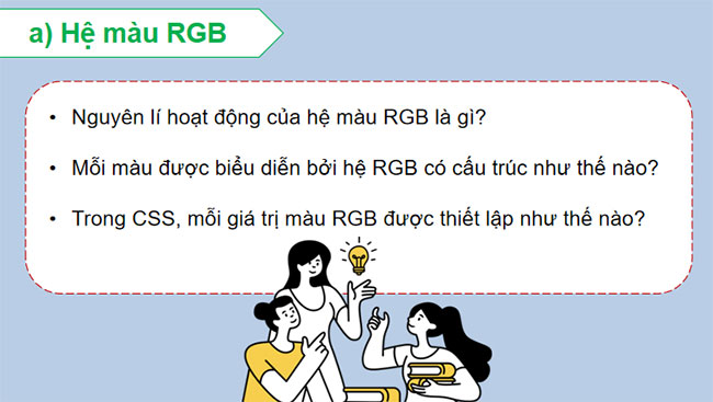 Tạo màu cho chữ và nền