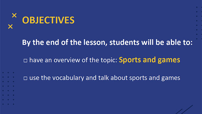 PowerPoint Tiếng Anh 6 Unit 8: Getting Started