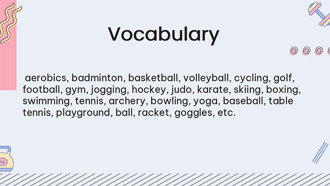 PowerPoint Tiếng Anh 6 Unit 8: Looking Back