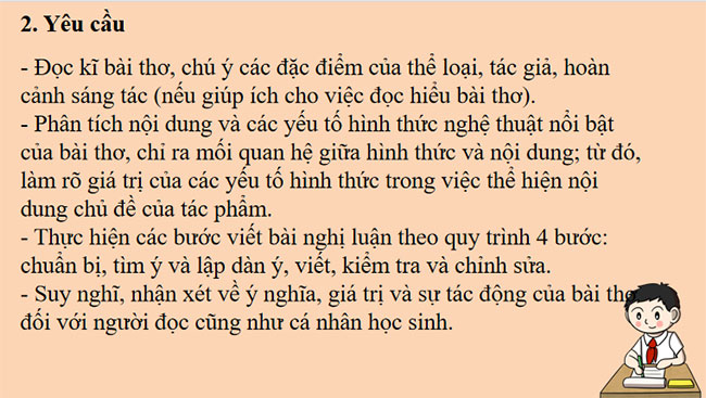 Viết phân tích một tác phẩm thơ