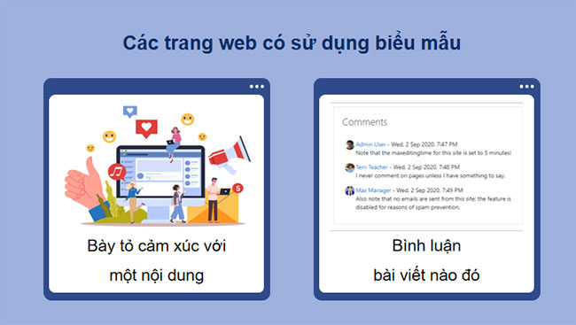 Biểu mẫu trên trang web