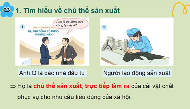 Các chủ thể của nền kinh tế