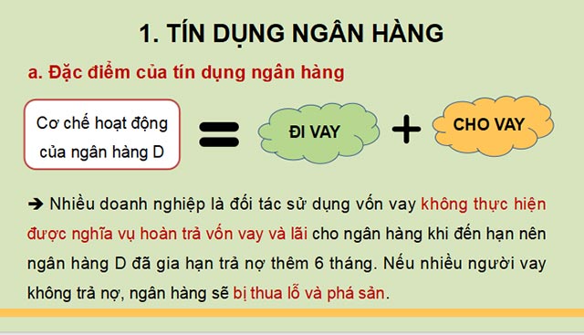 Dịch vụ tín dụng