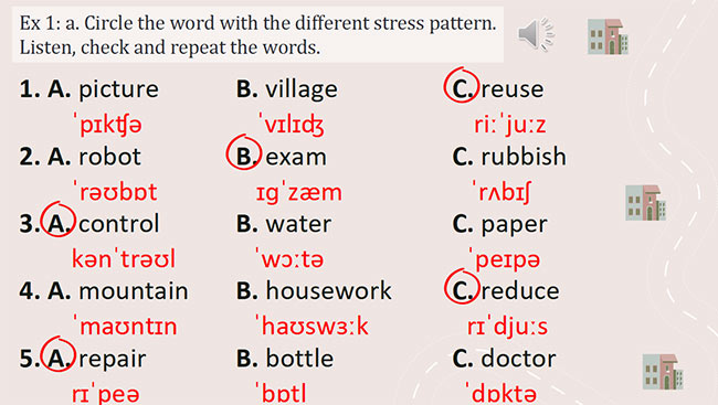 PowerPoint Tiếng Anh 6 Review 4: Language