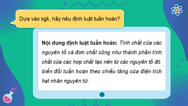 Giáo án PowerPoint Hóa học 10 Bài 8