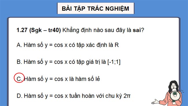 PowerPoint Toán 11 Bài tập cuối chương 1
