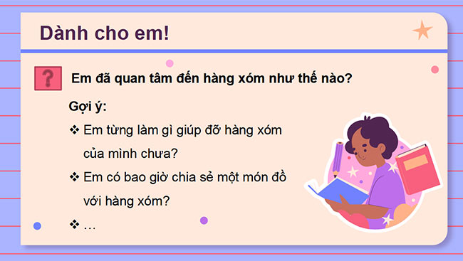 PowerPoint Đạo đức 3 Bài 7: Quan tâm đến hàng xóm láng giềng