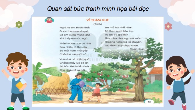 PowerPoint Tiếng Việt 3 Bài 2 Đọc: Về thăm quê - Viết: Ôn chữ hoa: A, Ă, Â