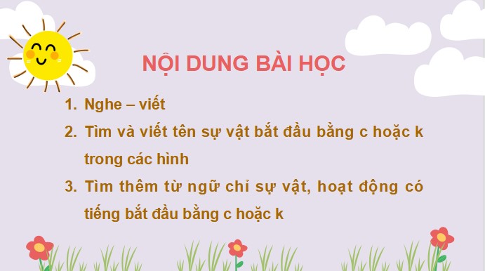 PowerPoint Tiếng Việt 3 Bài 1 Nghe – viết: Em yêu mùa hè 