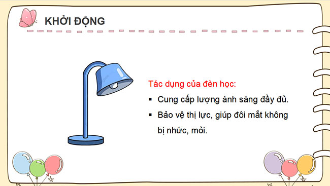 PowerPoint Công nghệ 3 Sử dụng đèn học